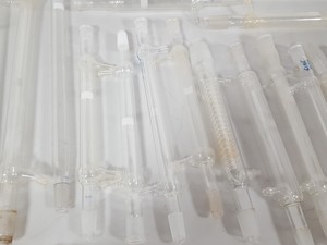 Thumbnail image of Lot of Lab Glassware Liebig & Graham Condenser Fractioning Distillation Column