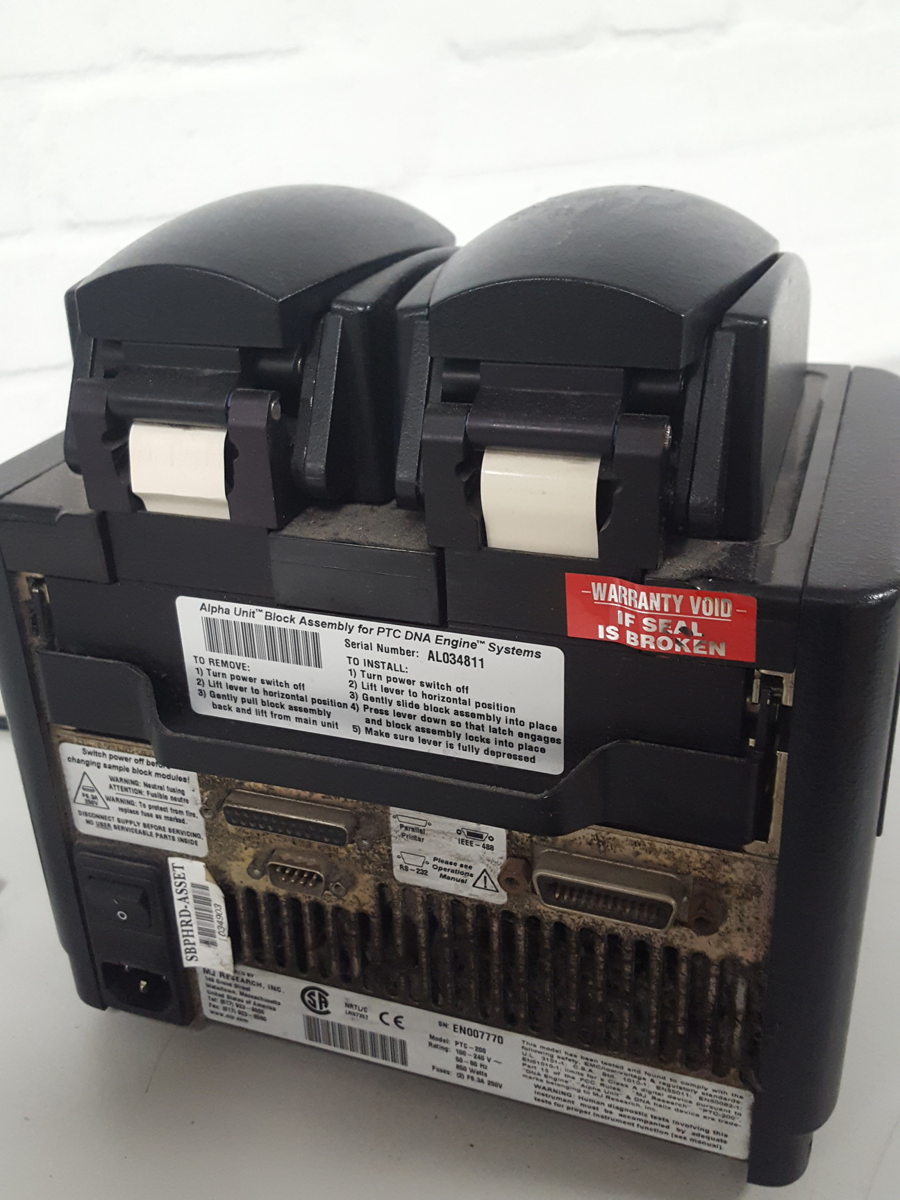 Image of MJ-Research PTC 200 Peltier Thermal Cycler + 2 Thermo Blocks Lab