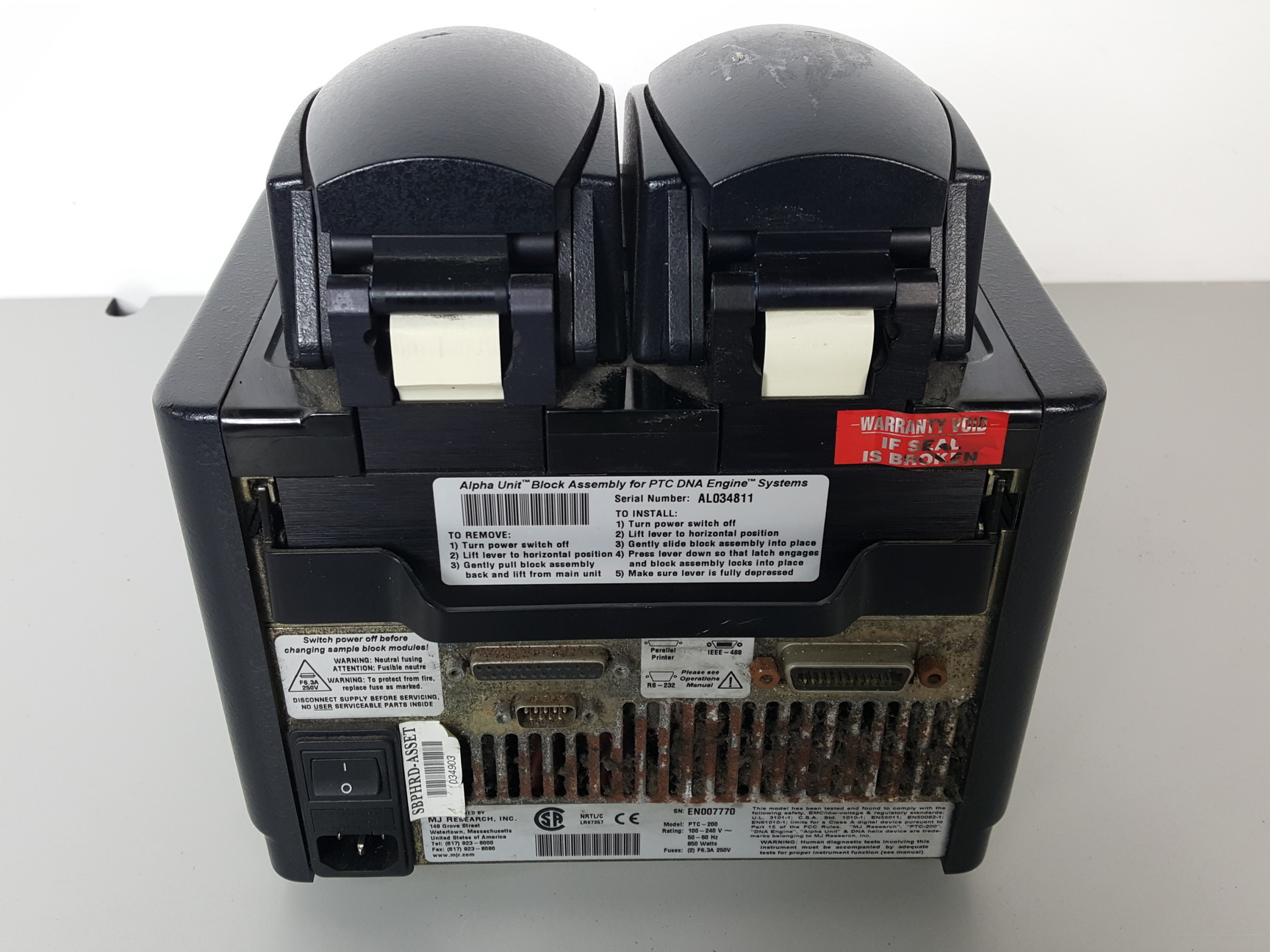 Image of MJ-Research PTC 200 Peltier Thermal Cycler + 2 Thermo Blocks Lab