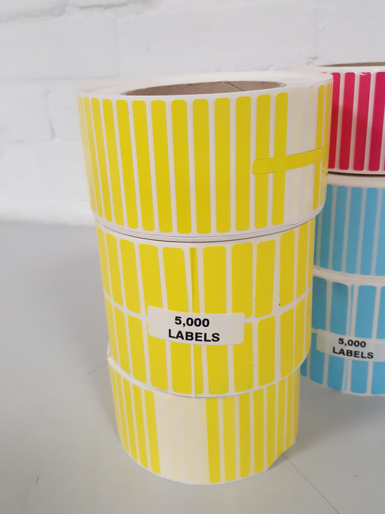 12x MultiColor Labeling Tapes (Yellow, Magenta, Blue, Green Stickers)