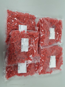 Thumbnail image of 7x Sarstedt Red Screw Cap Bags (500 pcs each) Ref 65.716.003, 3500 units Lab