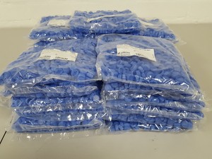 Thumbnail image of 25x Sarstedt Blue Screw Caps Bags (500 pcs each) 12,500pcs Lab 65.716.001