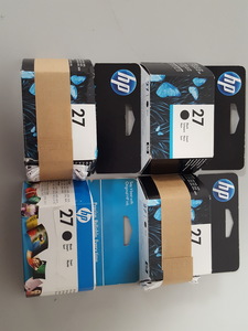 Thumbnail image of 4x HP 27 Black Original Ink Printer Toner Cartridges