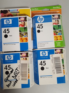 Thumbnail image of 4x HP 45 Black Original Ink Cartridges Printer Toner