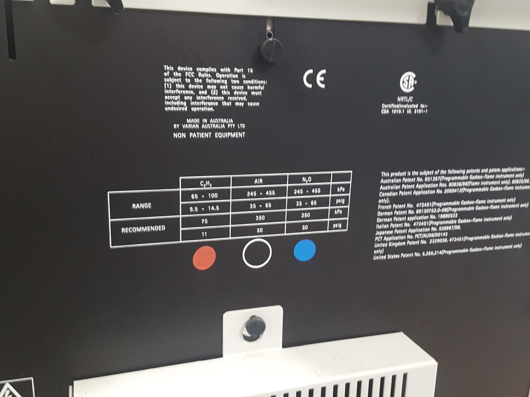 Image of Varian Atomic Absorption Spectrometer