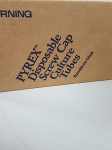 Thumbnail image of 250x Corning PYREX Cat 99448-19 Tube culture Disposable 19.5 x 14mm Lab