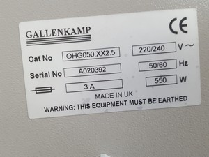Thumbnail image of Gallenkamp Hotbox Oven Size 1 Lab OHG050.XX2.5 - Spares Repairs