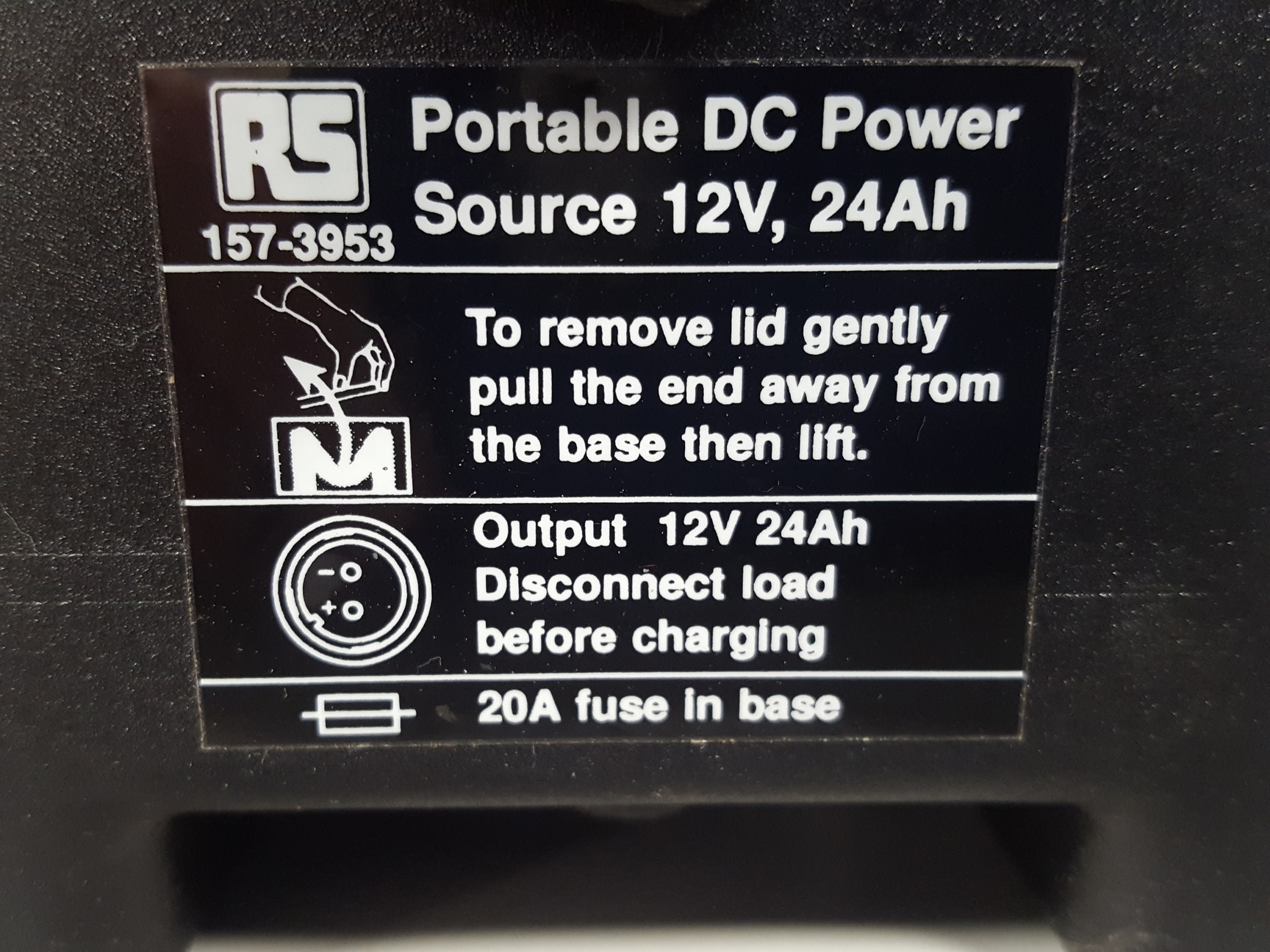 Image of RS PRO Rechargeable Lead Acid Battery - 12V, 24Ah RS Stock No. 157-3953