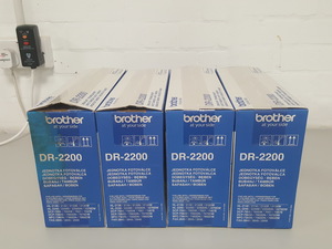 Thumbnail image of Set of 4 Genuine Black Brother DR-2200 Drum Unit Printer Toner