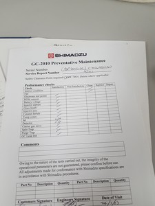 Thumbnail image of Shimadzu GC-2010 + GCMS-QP2010 - Faulty Turbopump