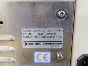 Thumbnail image of Shimadzu GC-2010 + GCMS-QP2010 - Faulty Turbopump