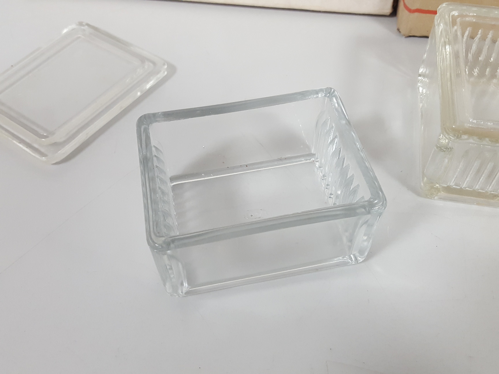 Image of 47x Glass Microscope Slide Holders Tubs / Trays Lab Glassware