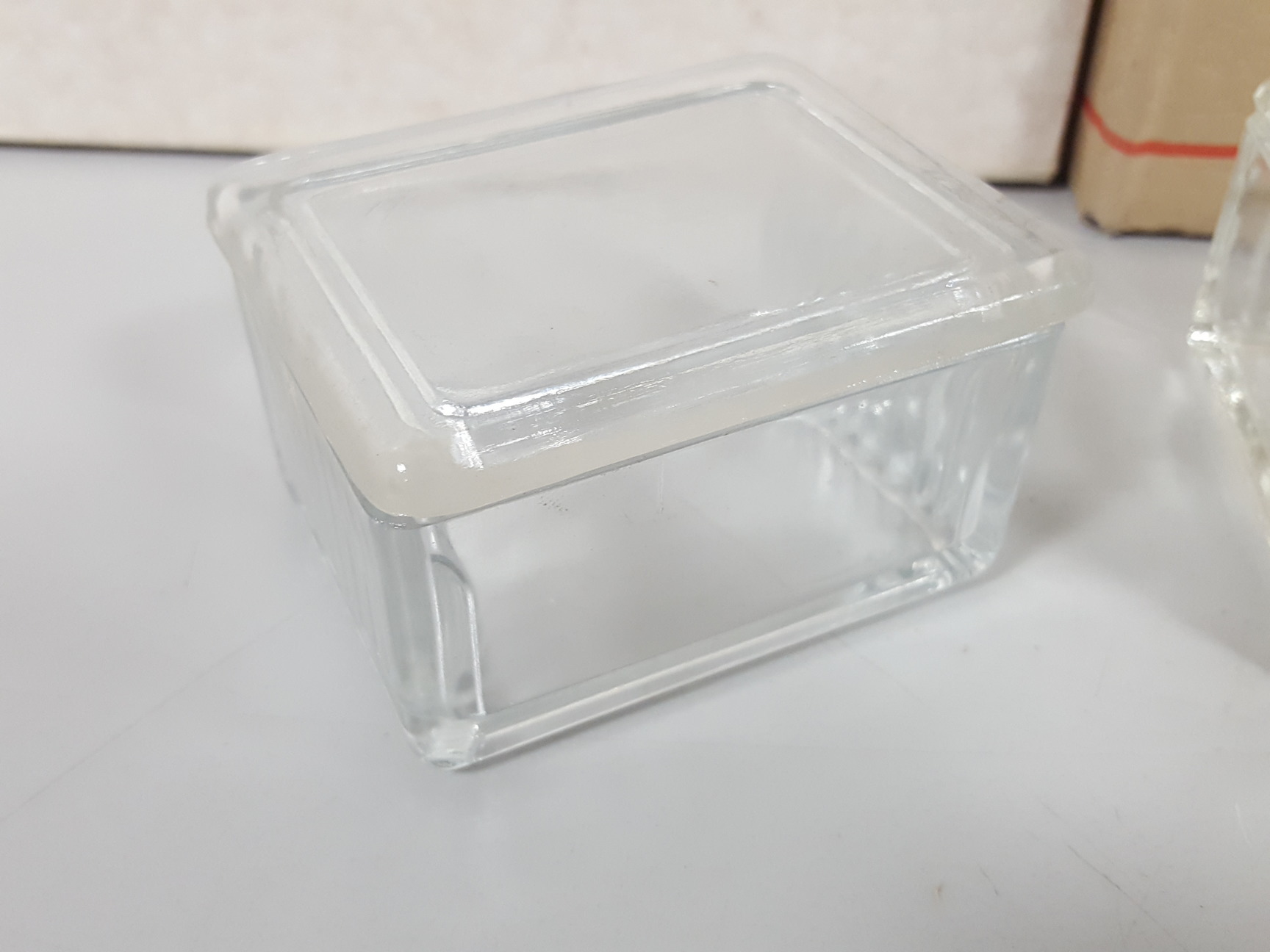 Image of 47x Glass Microscope Slide Holders Tubs / Trays Lab Glassware