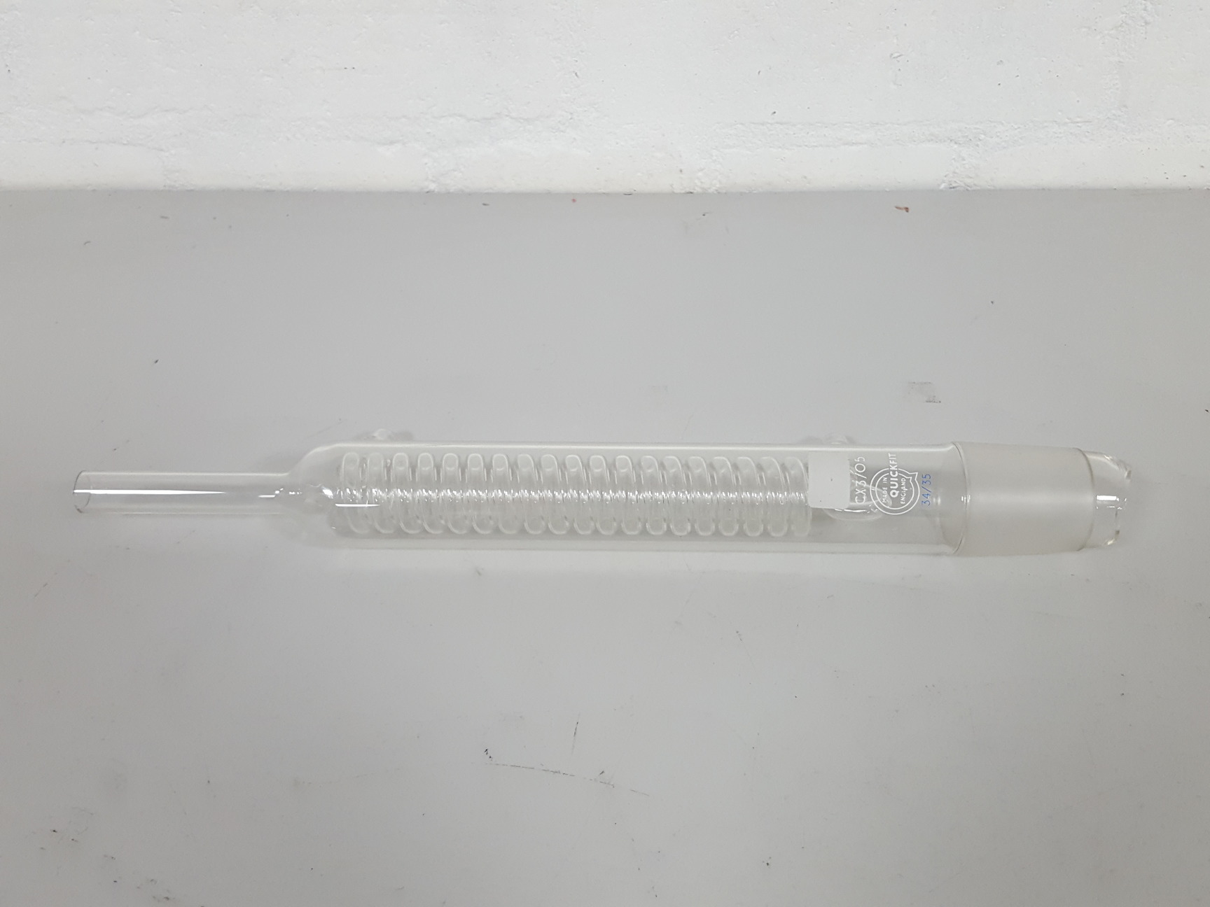 Image of Quickfit Borosilicate Glass Condenser Coil CX/305 Lab Jointed Glassware 34/35