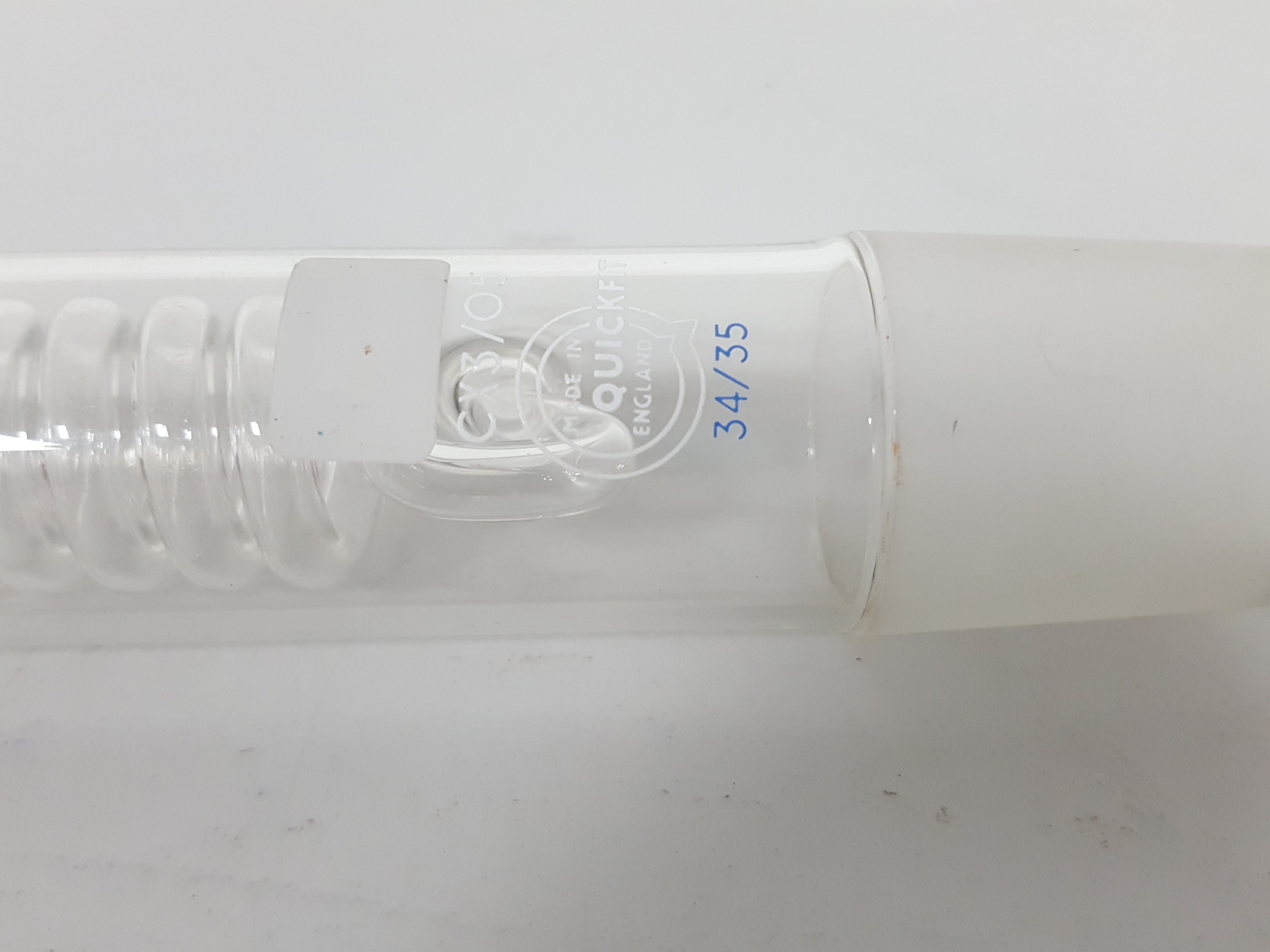 Image of Quickfit Borosilicate Glass Condenser Coil CX/305 Lab Jointed Glassware 34/35