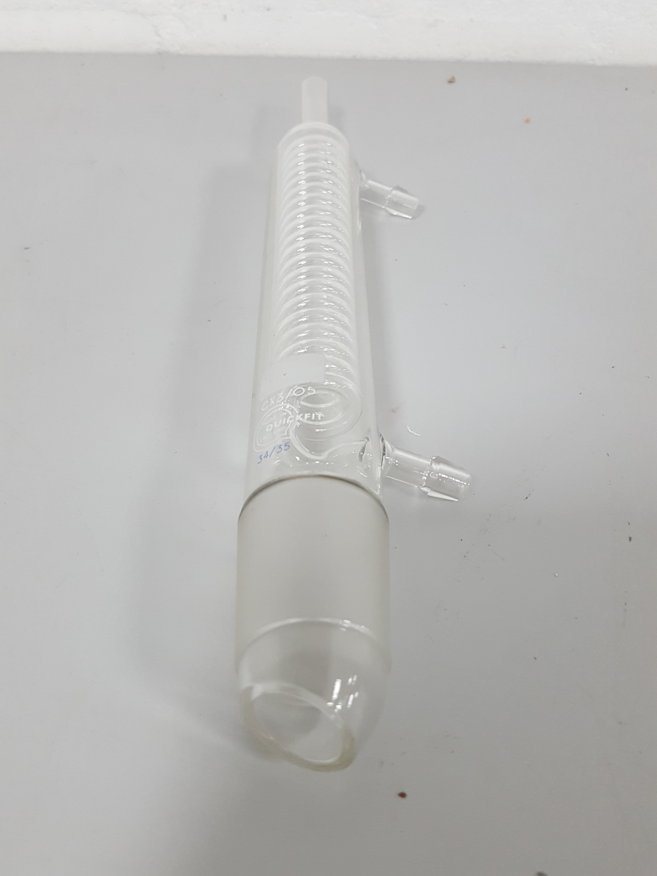 Image of Quickfit Borosilicate Glass Condenser Coil CX/305 Lab Jointed Glassware 34/35