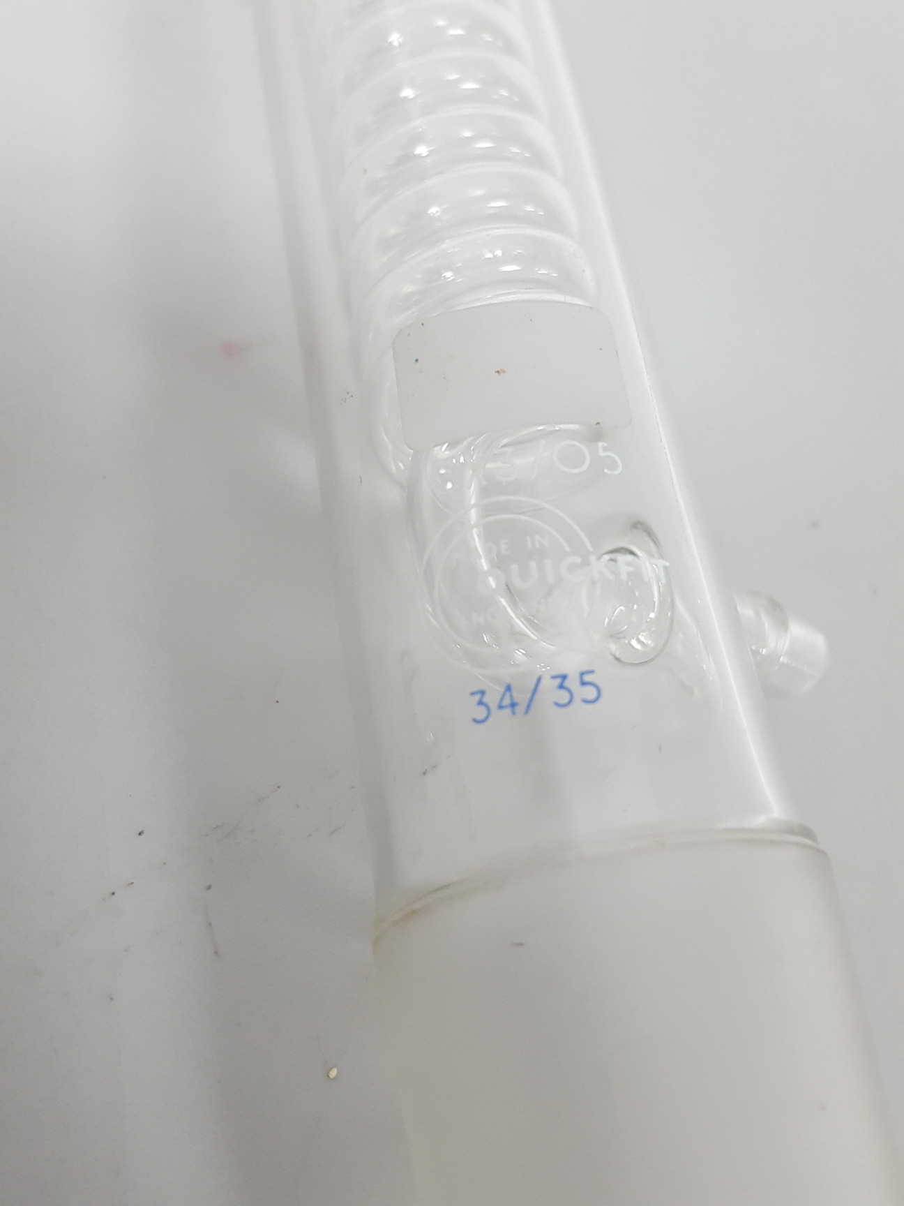 Image of Quickfit Borosilicate Glass Condenser Coil CX/305 Lab Jointed Glassware 34/35