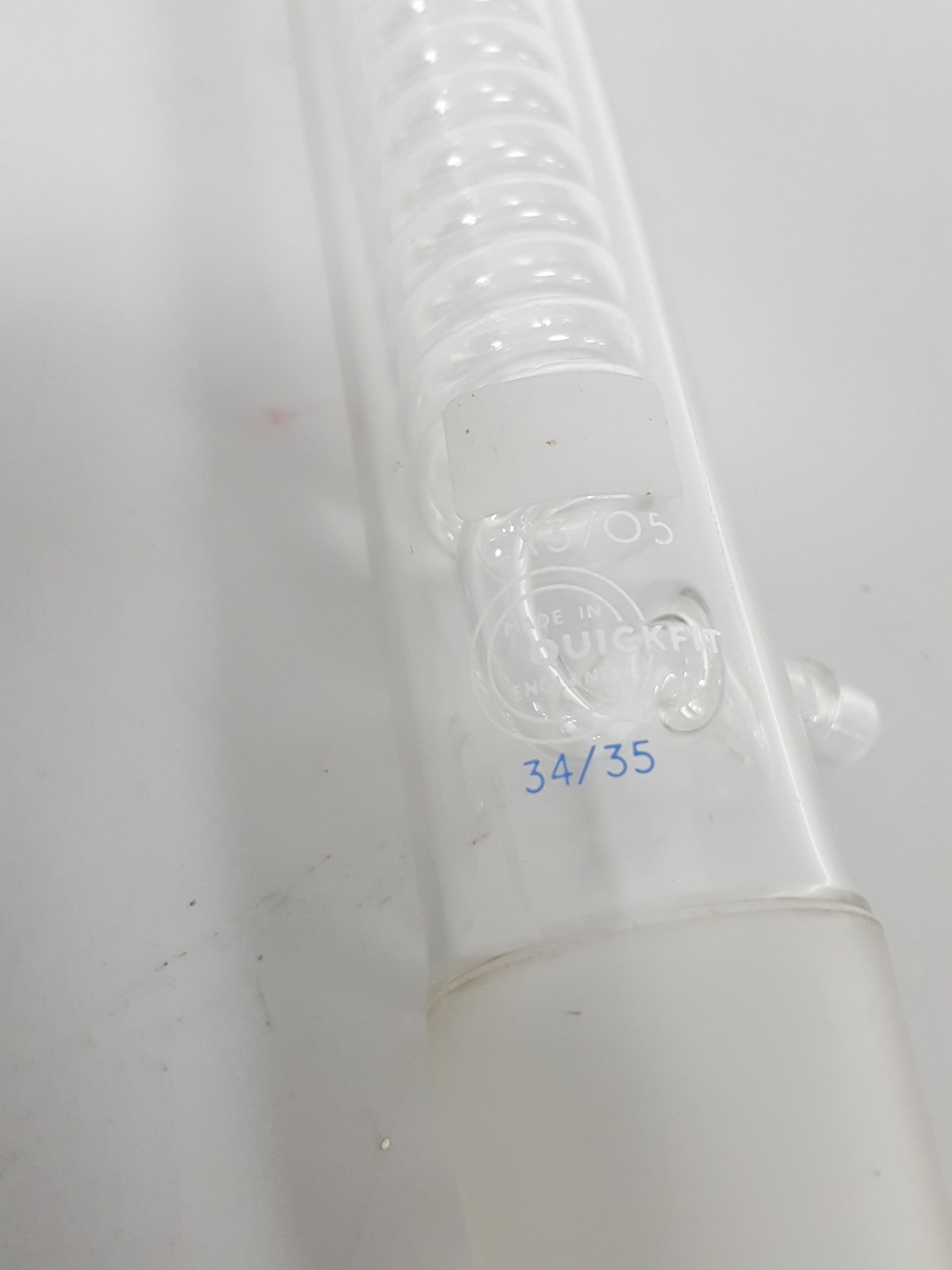 Image of Quickfit Borosilicate Glass Condenser Coil CX/305 Lab Jointed Glassware 34/35