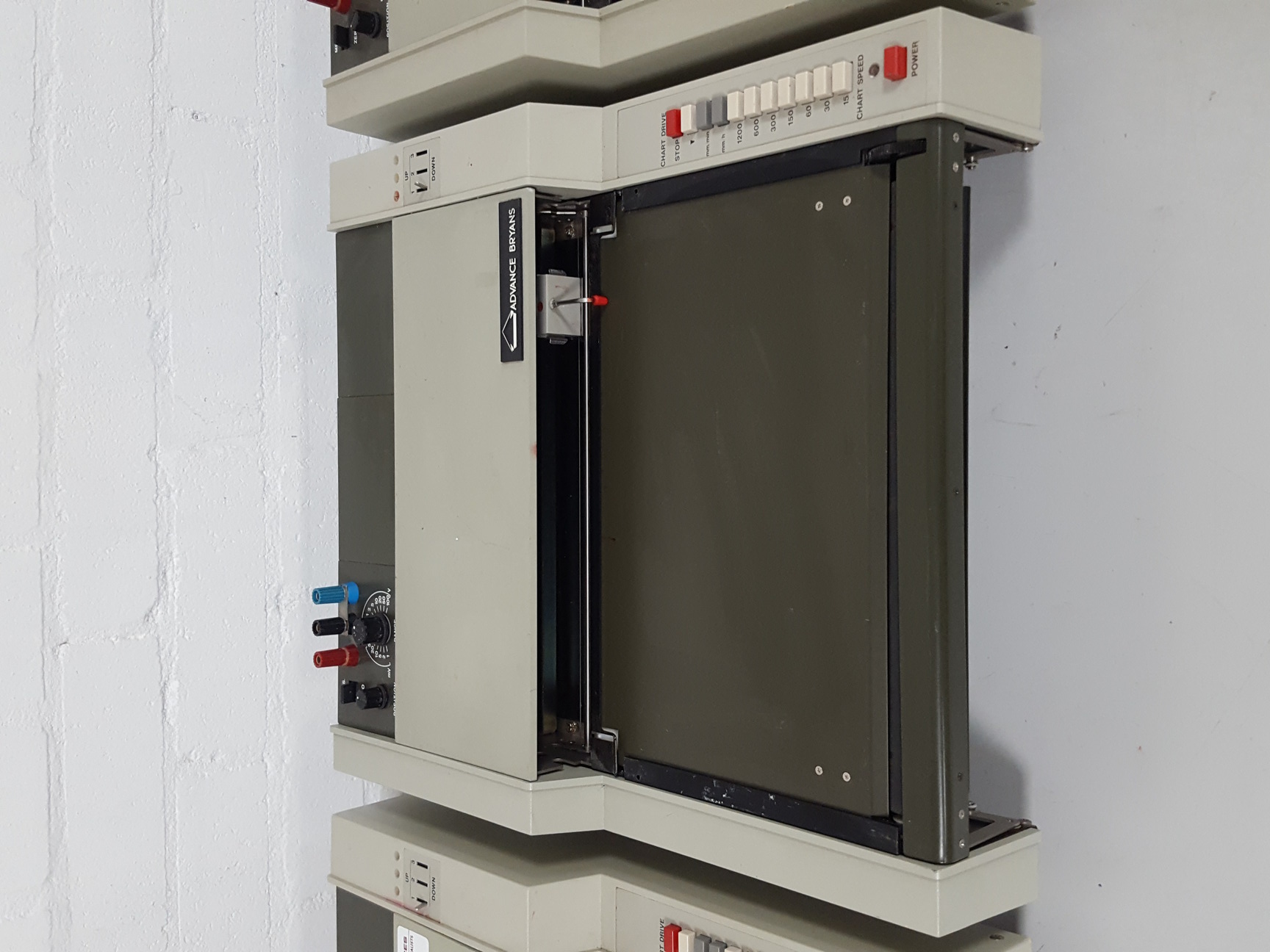 Image of 3x Advance Bryans Chart Recorders Linear Recorder Lab