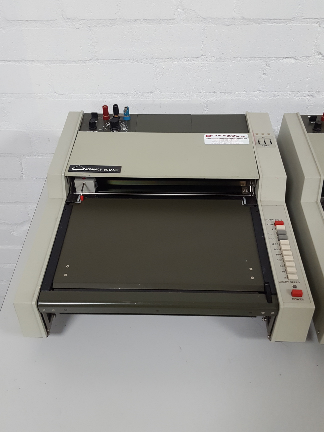 Image of 3x Advance Bryans Chart Recorders Linear Recorder Lab