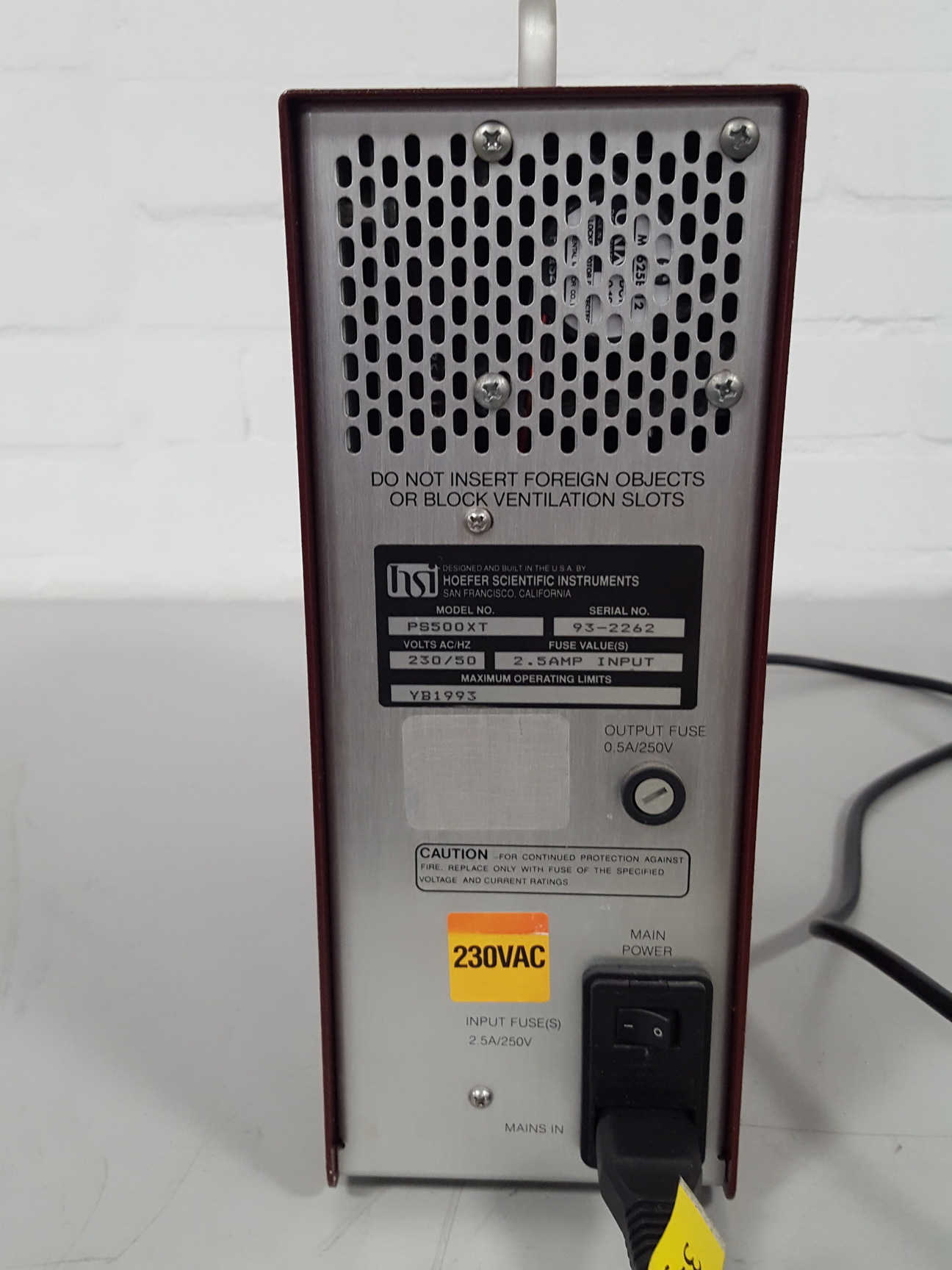 Image of Hoefer Scientific PS500XT DC Power Supply Lab