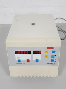 Thumbnail image of Heraeus Sepatech Biofuge 15 Benchtop Centrifuge + HTA 13.8 13000rpm Rotor Lab