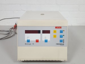 Thumbnail image of Heraeus Sepatech Biofuge 15 Benchtop Centrifuge + HTA 13.8 13000rpm Rotor Lab
