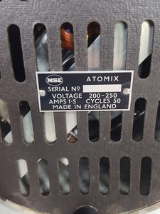 Thumbnail image of MSE Atomix Laboratory 2 Speed Mixer Homogeniser Blender Lab