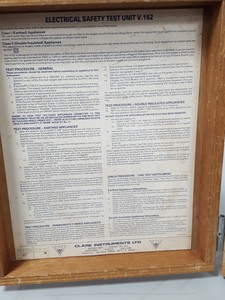 Thumbnail image of Clare V.152 Vintage Electrical Safety Tester PAT Test Unit