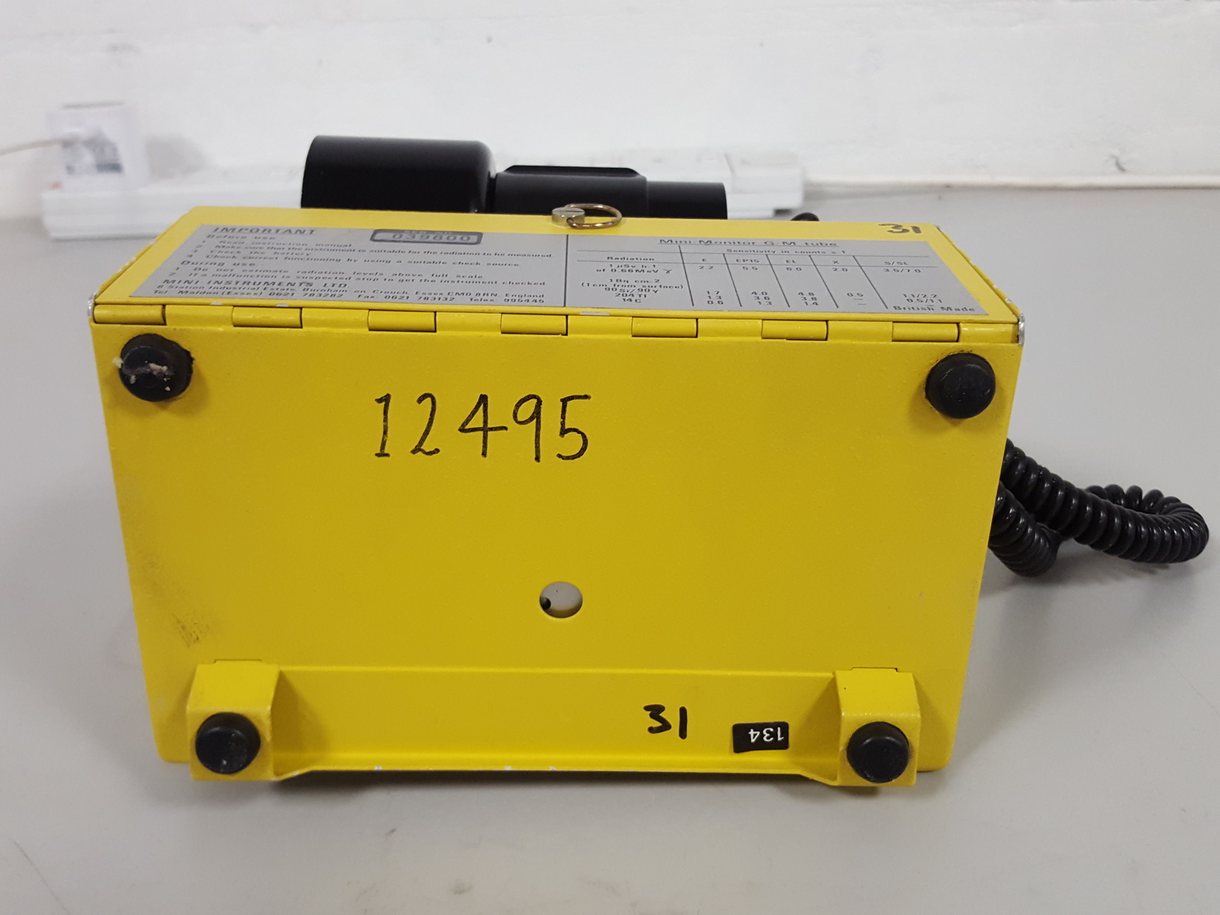 Mini Instruments Geiger Mini Instruments Series 900 Mini Monitor Geiger Counter Lab
