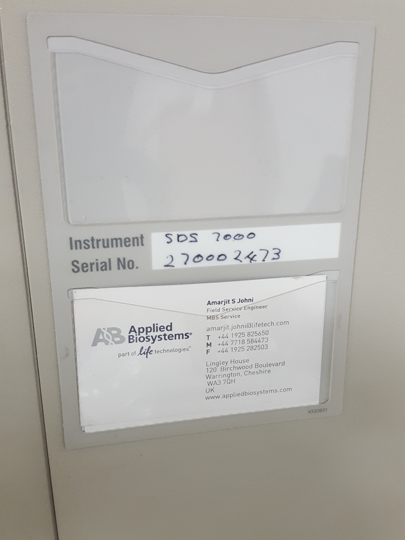 Image of ABI PRISM 7000 Sequence Detection System PCR