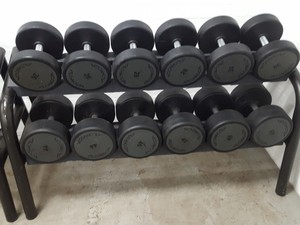 Thumbnail image of Technogym Dumbbell Complete Set 12 to 48kg With 5 Racks, 1460kg Total