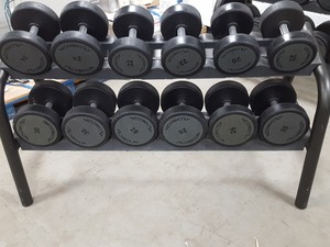 Thumbnail image of Technogym Dumbbell Complete Set 12 to 48kg With 5 Racks, 1460kg Total