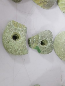 Thumbnail image of Lot of 25 Green Bouldering / Rock Climbing Grips Hand / Foot - No Bolts