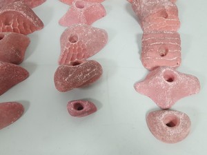 Thumbnail image of Lot of 25 Pink Bouldering / Rock Climbing Grips Hand / Foot - No Bolts