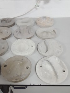 Thumbnail image of Lot of 20 Grey / White Bouldering / Rock Climbing Grips Hand / Foot - With Bolts