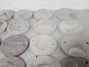 Thumbnail image of Lot of 25 Grey / White Bouldering / Rock Climbing Grips Hand / Foot - With Bolts