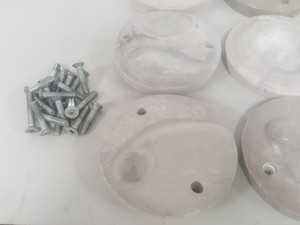 Thumbnail image of Lot of 20 Grey Bouldering / Rock Climbing Grips Hand / Foot - With Bolts