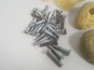 Thumbnail image of Lot of 24 Yellow Bouldering / Rock Climbing Grips Hand / Foot - With Bolts