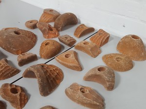 Thumbnail image of Lot of 25 Orange Bouldering / Rock Climbing Grips Hand / Foot - With Bolts