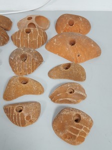 Thumbnail image of Lot of 25 Orange Bouldering / Rock Climbing Grips Hand / Foot - With Bolts