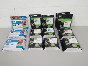 Thumbnail image of Lot of 13x HP 88 Series Multi Color Printer Ink Toner Cartridges
