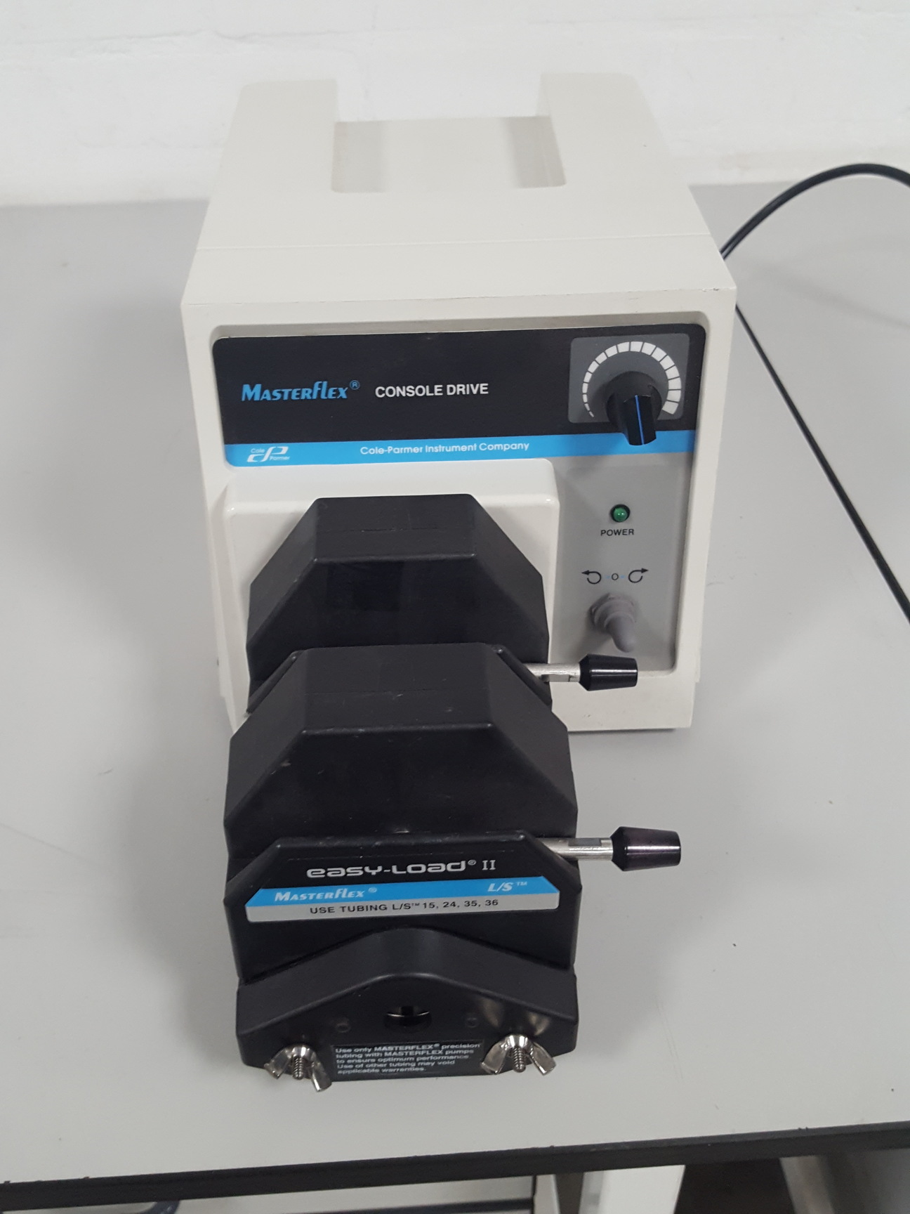 Image of Cole Parmer Masterflex Console Drive + Easy Load II Peristaltic Pump 7520-67 