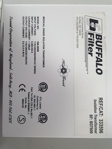 Thumbnail image of Buffalo Filter ISB-060W Medical Grade Isolation Transformer
