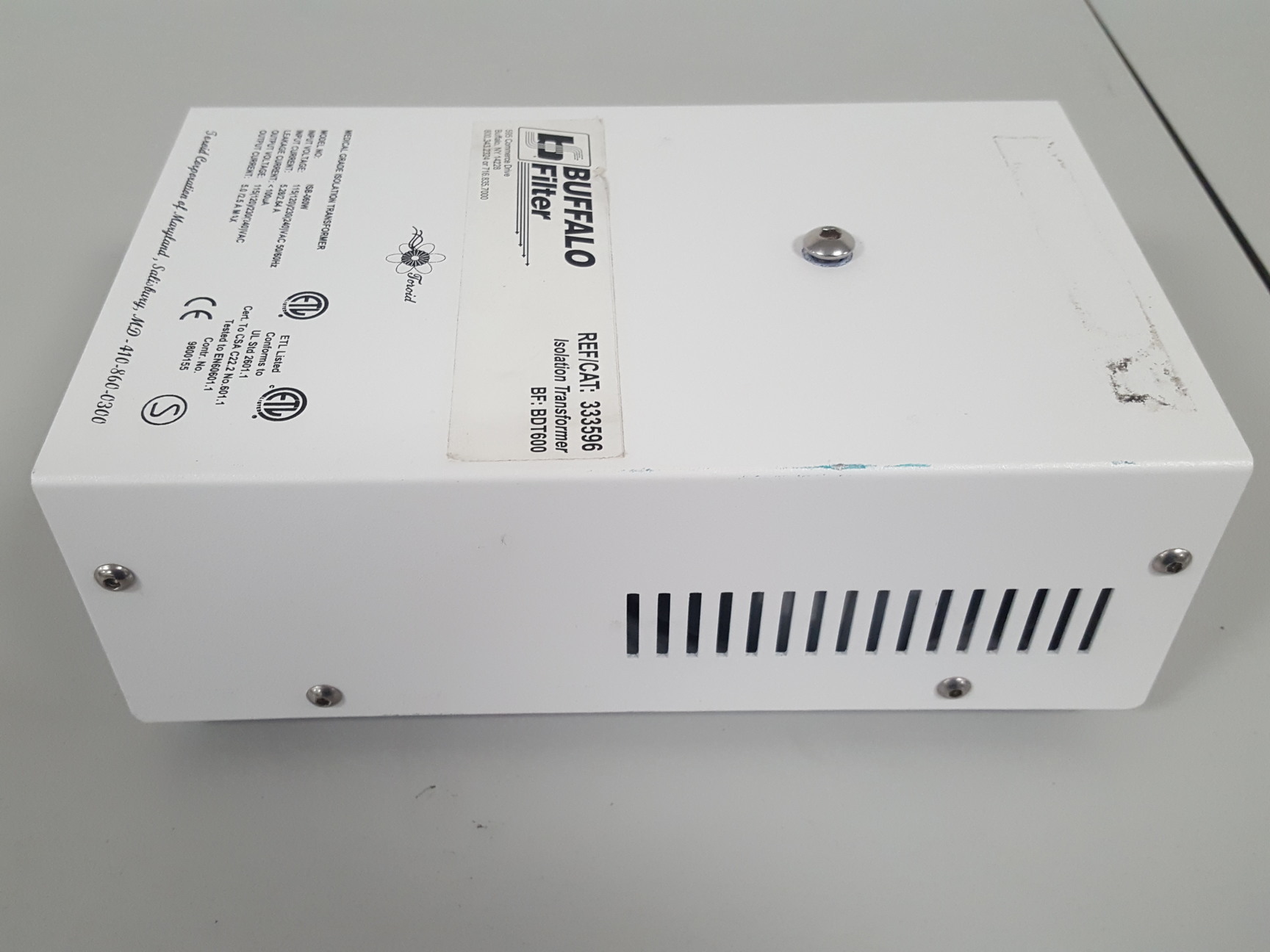 Image of Buffalo Filter ISB-060W Medical Grade Isolation Transformer