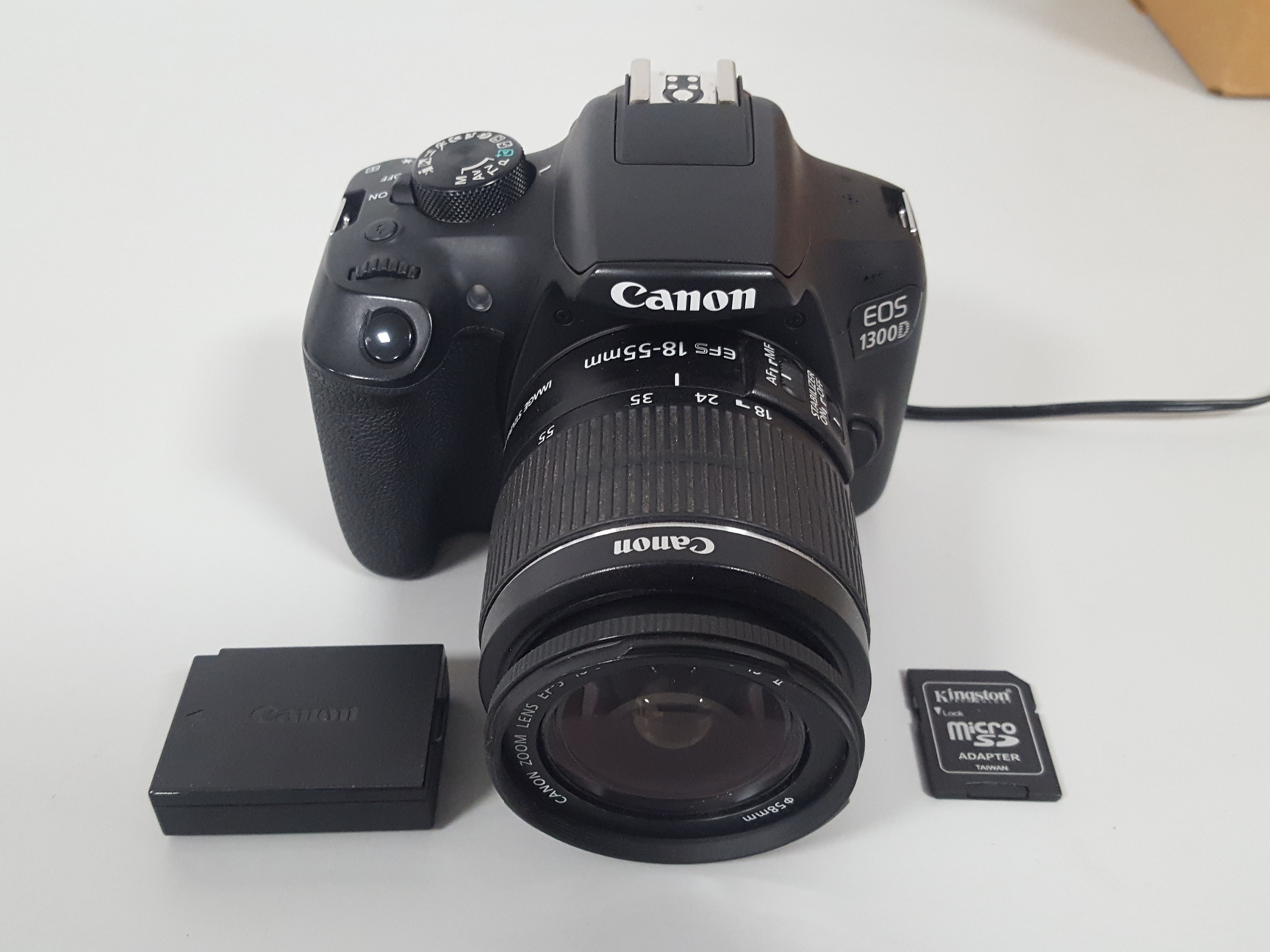 Image of Canon EOS 1300D Digital SLR Camera + 18-55mm DSLR Lens