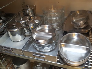 Thumbnail image of Job Lot of Catering, Coffee Pots, Baking Trays, Soup, Gravy Stainless Steel