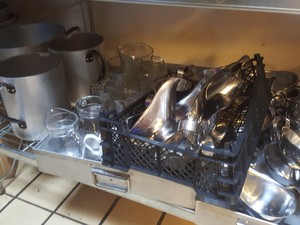Thumbnail image of Job Lot of Catering, Coffee Pots, Baking Trays, Soup, Gravy Stainless Steel