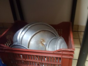 Thumbnail image of Job Lot of Catering, Coffee Pots, Baking Trays, Soup, Gravy Stainless Steel