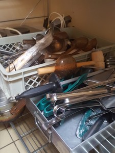Thumbnail image of Job Lot of Catering, Coffee Pots, Baking Trays, Soup, Gravy Stainless Steel